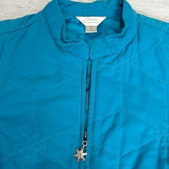 CJ Banks blue snowflake Vest - Picture 3 of 3